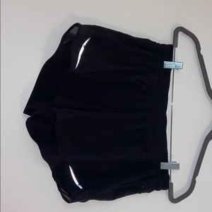 Black Lululemon Hotty hot shorts 4” size 12